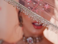 Blush Pink Net Embroidery Lehenga choli