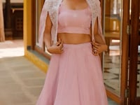 Pastel Pink Allnen Crush Indo-Western Set