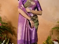 Olive Green Handloom Weaving Silk Saree
