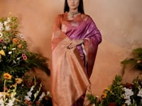 Hot Pink Handloom Weaving Silk Saree