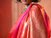 Bright Red Soft Silk Zari Weaving Saree