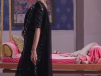 Midnight Black Silk Heavy Embroidered Saree