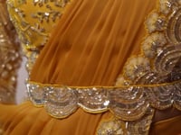 Mustard Gold Ready To Wear Saree