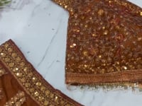 Brownish Designer Embroidered Lehenga