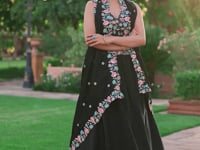 Jade Black Fendi Embroidery Lehenga Choli