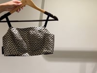 Black Zigzag Silk Indo Western Set