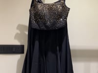 Designer Black Silk Beaded Indo Western