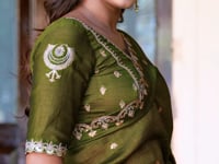 Rust Orange Kalamkari Lehenga Choli