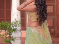 Pastel Yellow Embroidery Lehenga Choli