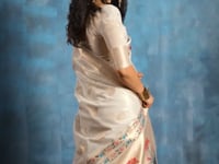 Off White Tissue Paithani Saree