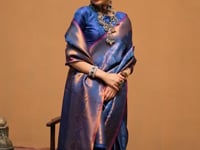 Royal Blue Handloom Weaving Saree