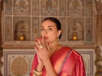 Rosy Pink Handloom Weaving Saree