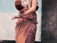 Dark Mauve Two Tone Silk Saree