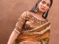 Multicolor Leheriya Print Saree with Border