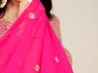 Hot Pink Embroidery Lehenga Choli