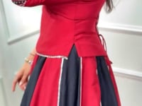 Maroon-Black Mirror Work Navratri Chaniya choli