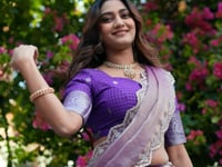 Iris Purple South indian Lehenga Choli