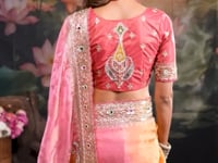 Multicolor Silk Heavy Embroidery Saree