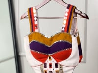 Multicolor Chaniya Choli With Mirror & Lace Touch Up