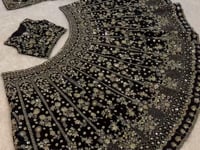 Black Sequins Embroidered Lehenga Choli