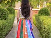 Multicolor Printed Navratri Lehenga Choli