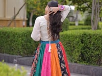 Multicolor Printed Navratri Chaniya Choli
