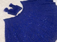 Royal Blue Embroidered Lehenga Choli