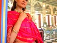 Hot Pink Banarasi Silk Heavy Embroidery Lehenga
