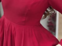 Designer Maroon Mal Chanderi Anarkali Gown