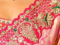 Yellow Georgette Heavy Bandhej Saree