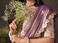 Purple Gold Designer Lehenga Choli