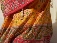 Golden Yellow Heavy Work Patola Saree