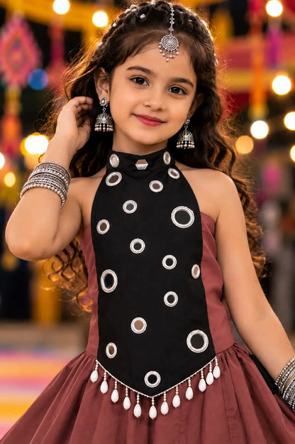 Mauve Kids Navratri Lehenga Choli