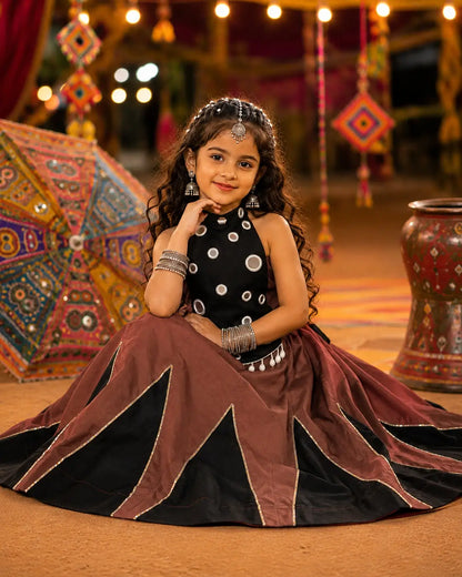 Mauve Kids Navratri Lehenga Choli
