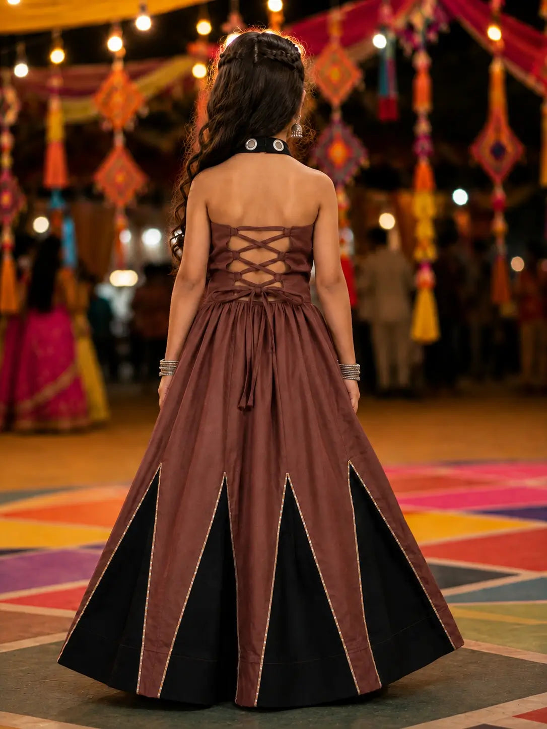 Mauve Kids Navratri Lehenga Choli