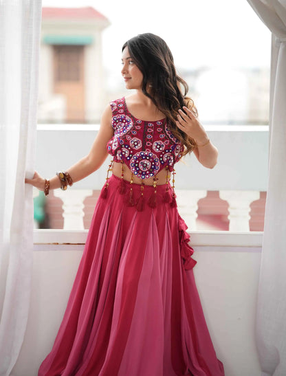 Designer Kutchhi Work Navratri Lehenga Choli