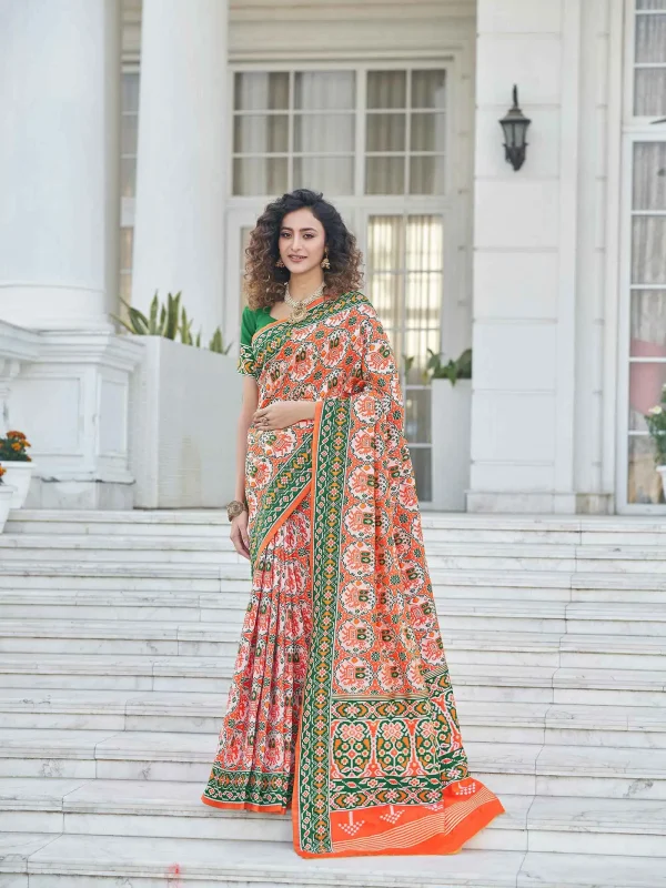 Orange Saree