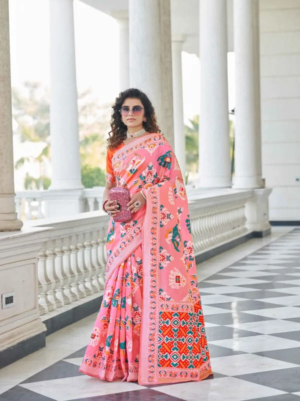 Rose Pink Saree