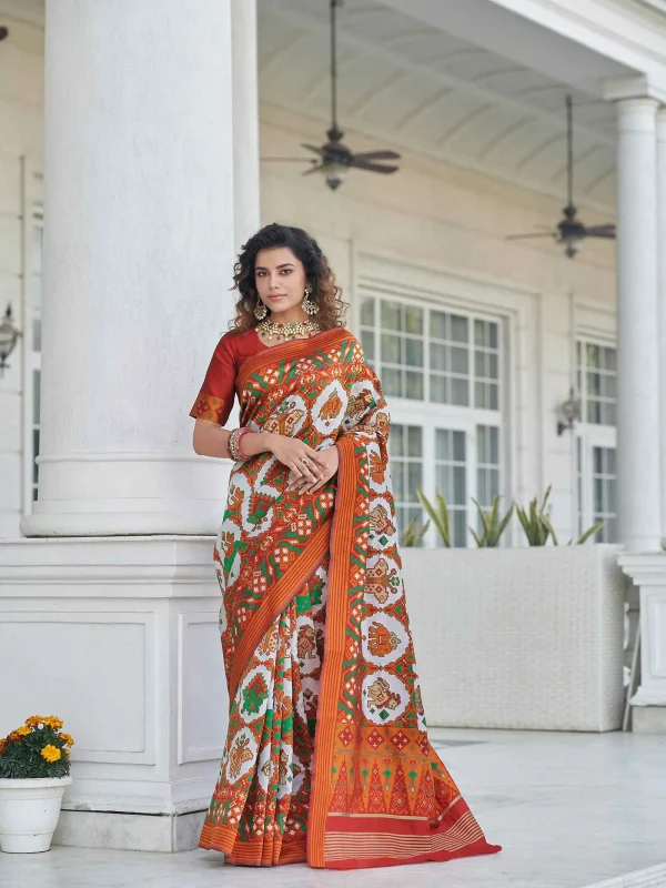 Orange Saree