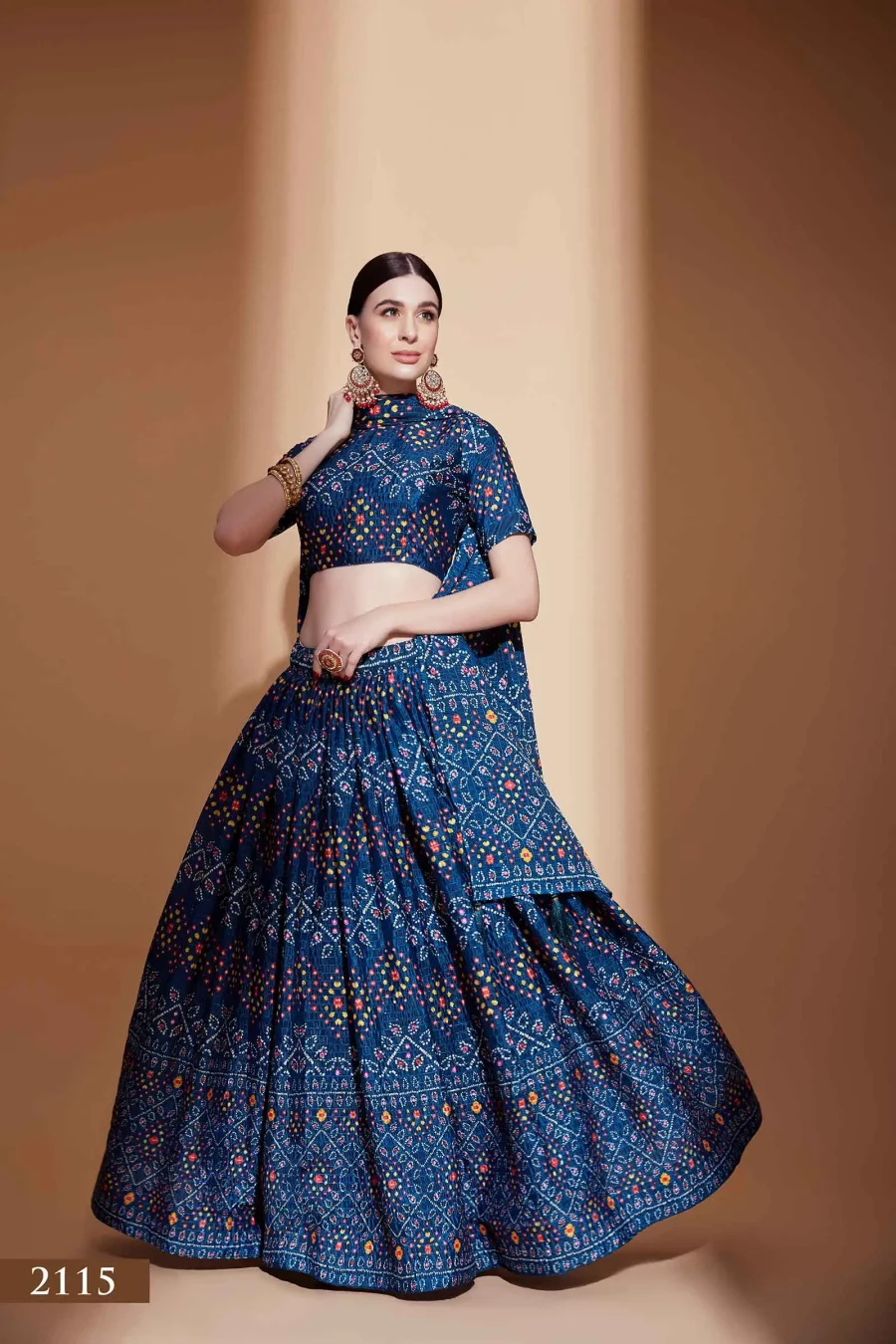 Adds a Touch of Mystery and Intrigue with Midnight Blue Lehenga Choli