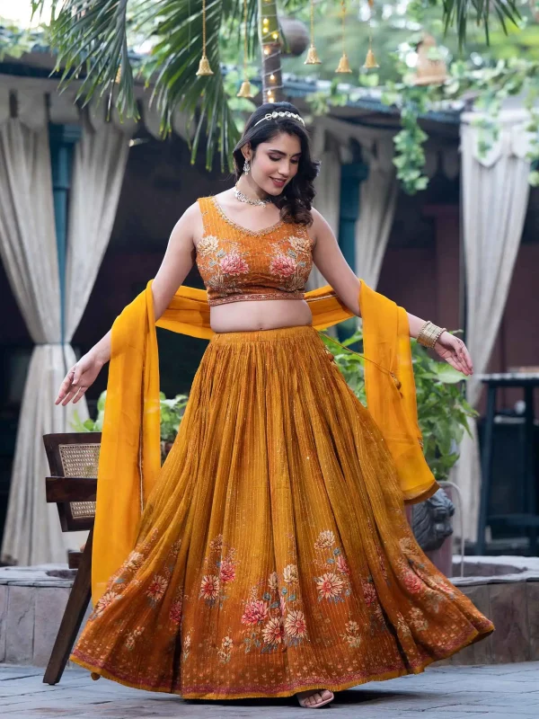 Mustard Lehenga