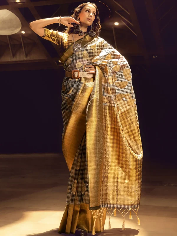 Golden Saree