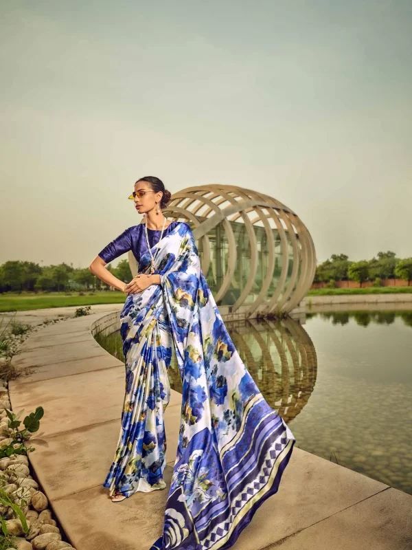 Blue Saree