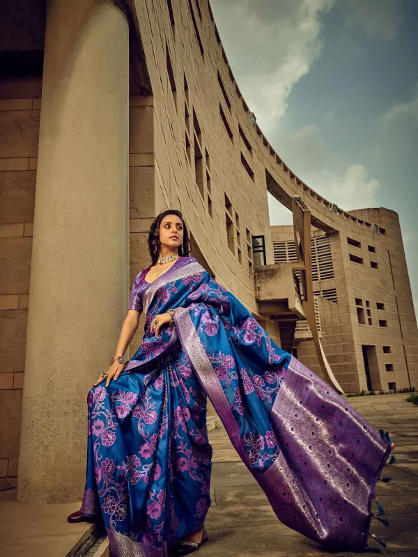 Blue Saree