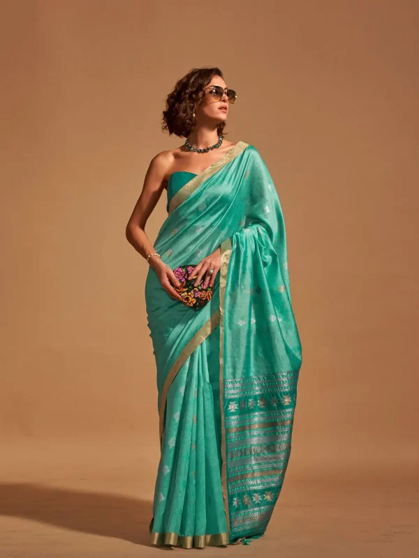 Sea Green Saree