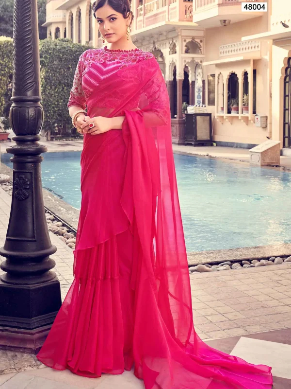 Pink Saree