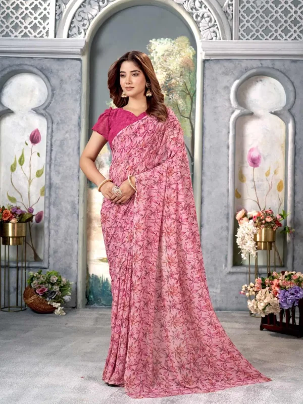 Pink Saree