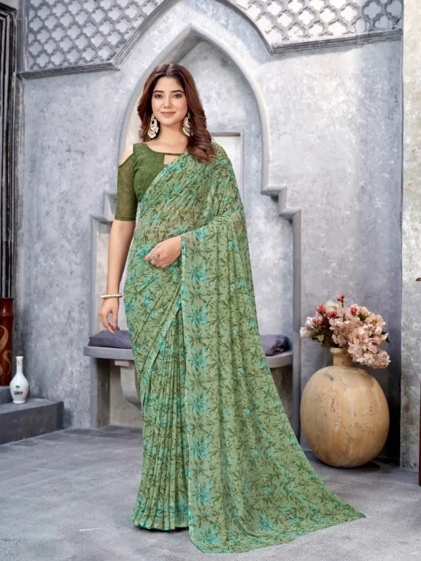 Green Saree