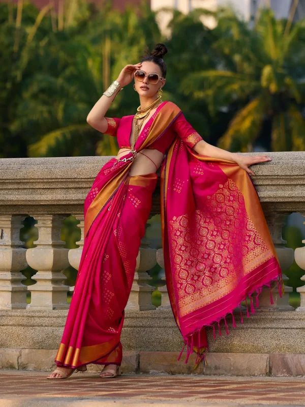 Pink Saree