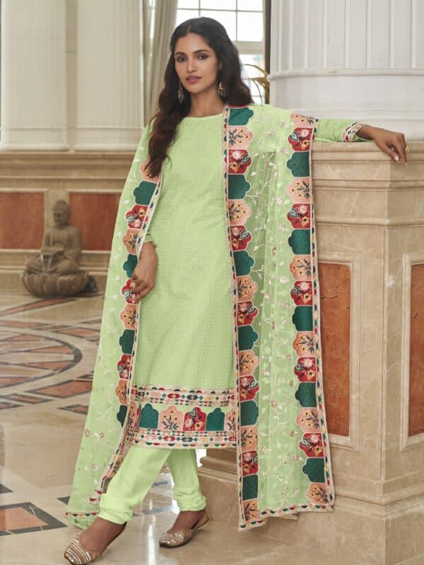 green Georgette salwar suit